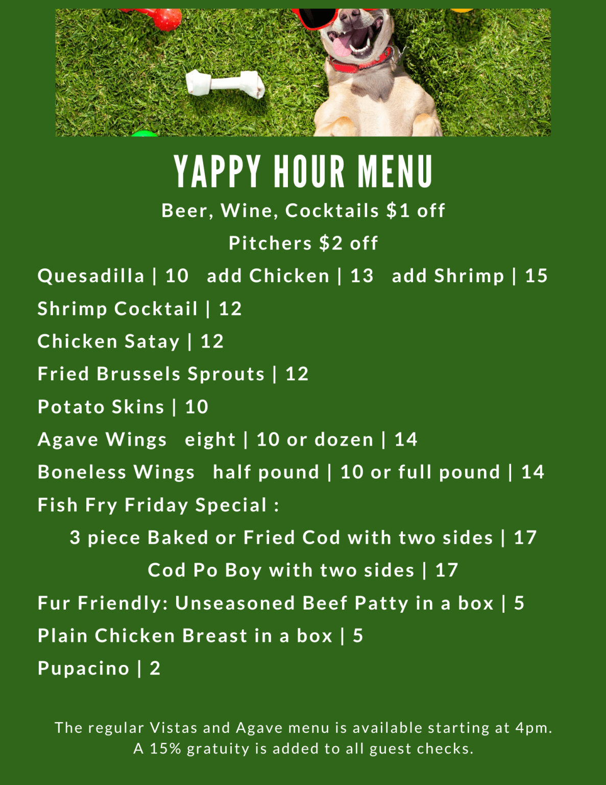 Q4 Yappy Menu